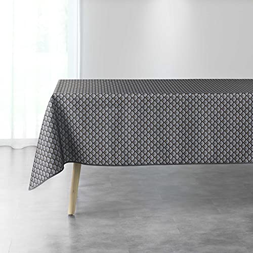 Douceur d'Intérieur Artchic Tischdecke, rechteckig, Anthrazit, 150 x 240 cm von Douceur d'Intérieur