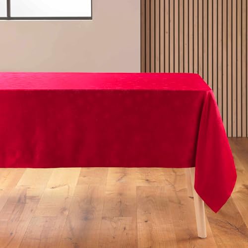 douceur d'intérieur Rechteckige Tischdecke, Cotton, Rot, 140 x 240 cm von Douceur d'Intérieur