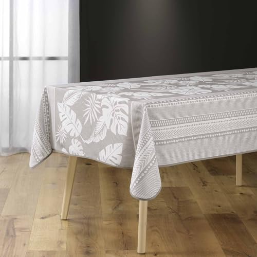 Douceur d'Intérieur Ambrine Tischdecke, quadratisch (150 x 150 cm), bedruckter Polyester von Douceur d'Intérieur