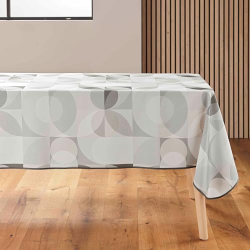 douceur d'intérieur Rechteckige Tischdecke, Polyester, Natürlich, 150 x 240 cm von Douceur d'Intérieur