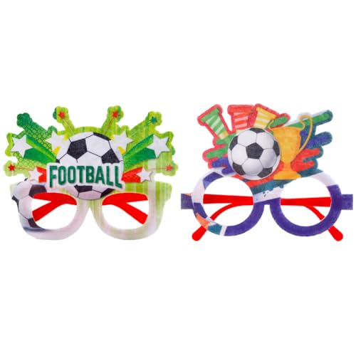 Fußball Partybrillen,Fußball Party Brillen,Lustige Party Brillen,Jubeln Sonnenbrillen,Lustige Brille,Fußballfan Brille,Kostüm Party Sonnenbrille für Football Thema Dekoration,2024 Europameisterschaft von Doukesh