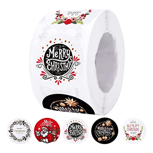 500Pcs Christmas Theme Seal Labels for DIY Gift Stationery Decor B von Doumneou