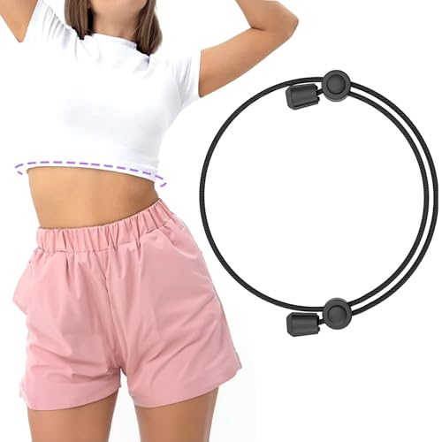 DouxiE Verstellbares Crop-Tuck-Band, Crop-Tuck-Gummiband für Hemden, Tuck-Band zum Zuschneiden von Pullovern, verändern Sie die Art und Weise, wie Sie Ihre Tops stylen,S,Black von DouxiE