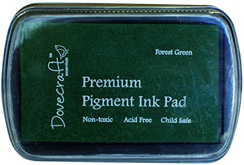 Dovecraft Essentials - Premium Ungiftiges Pigment Stempelkissen - Waldgrün von Dovecraft