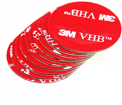 Dpm tapes VHB - Pads Doppelseitiges Klebeband, extrastark, aus Acrylschaum, rund, wasser- und temperaturbeständig, für Auto, Haus und Büro (Durchmesser 25 mm) (15 Stück) von Dpm tapes