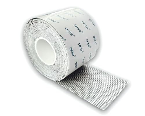 Dpm tapes - Fliegengitter Reparatur Klebeband, Glasfaserklebeband zur Reparatur von Fliegengittern,Insektenschutz, Tesa Premium Klebekante - schnelle Reparatur von Rissen (50mm x 5m) von Dpm tapes