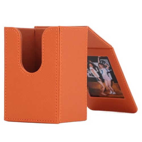 Dpofirs Bücherregalalben, Small-Fotohülle for Instax 11 9 8 7, Sofortbildkamera-Bildhalter-Taschenhülle, Fotohalter-Schutzhülle, 3-Zoll-Album-Displayhalter (Brown) von Dpofirs