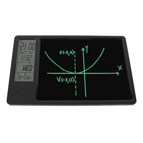 Elektronischer Digitaler Planer, Tablet Kalender, Elektronischer Kalender mit Notizblock, Tischkalender, Schreibtafel mit Stift, für die Heimarbeit von Bürostudenten (BLACK) von Dpofirs