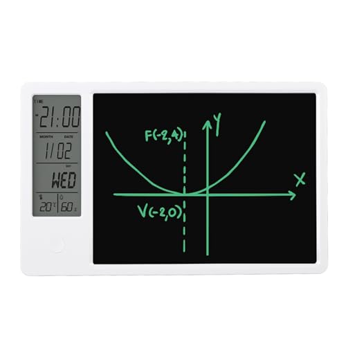 Elektronischer Digitaler Planer, Tablet Kalender, Elektronischer Kalender mit Notizblock, Tischkalender, Schreibtafel mit Stift, für die Heimarbeit von Bürostudenten (WHITE) von Dpofirs