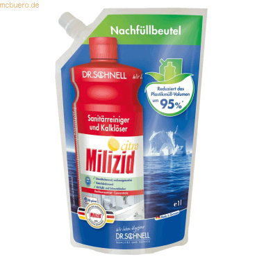 Dr. Schnell Sanitärreiniger / KalklöserMilizid Citro Refill-Beutel 1l von Dr. Schnell