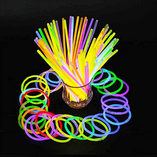 Knicklichter Party Set,40 Stück Leuchtstäbe mit 40 Verbinder für Neon Party von Dr.JIEER