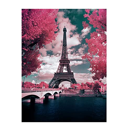 Diamond Painting Eifelturm Tower Diamond Painting Glitzersteine For Home Wall Decor (30 X 40 Cm) von DragonX2