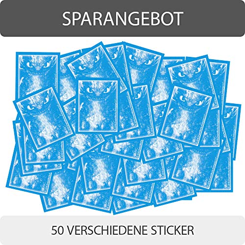 Dragons 3 - Die geheime Welt - Sammelsticker - 50 Verschiedene Sticker (zufällige Auswahl) von Dragons