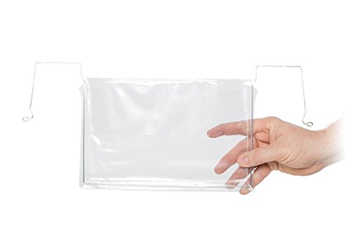 Drahtbügeltasche, Tasche mit Aufhängebügel, Transparent (20-er Pack) von Drahtbügeltasche