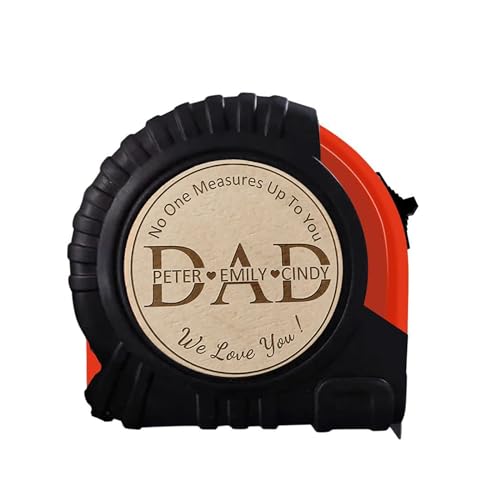 Personalisiertes Maßband für Papa – DAD, NO ONE MEASURE UP TO YOU – Vatertagsgeschenk für Papa, Custom Maßbänder Geschenk Vatertag für Papa Geburtstagsgeschenk für Männer (Stil 9) von Drawelry