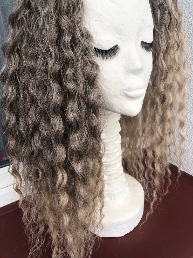 Ombre Curly De Dreads, Welle Gehäkelte Double Ended Dreads von DreadsByDAP