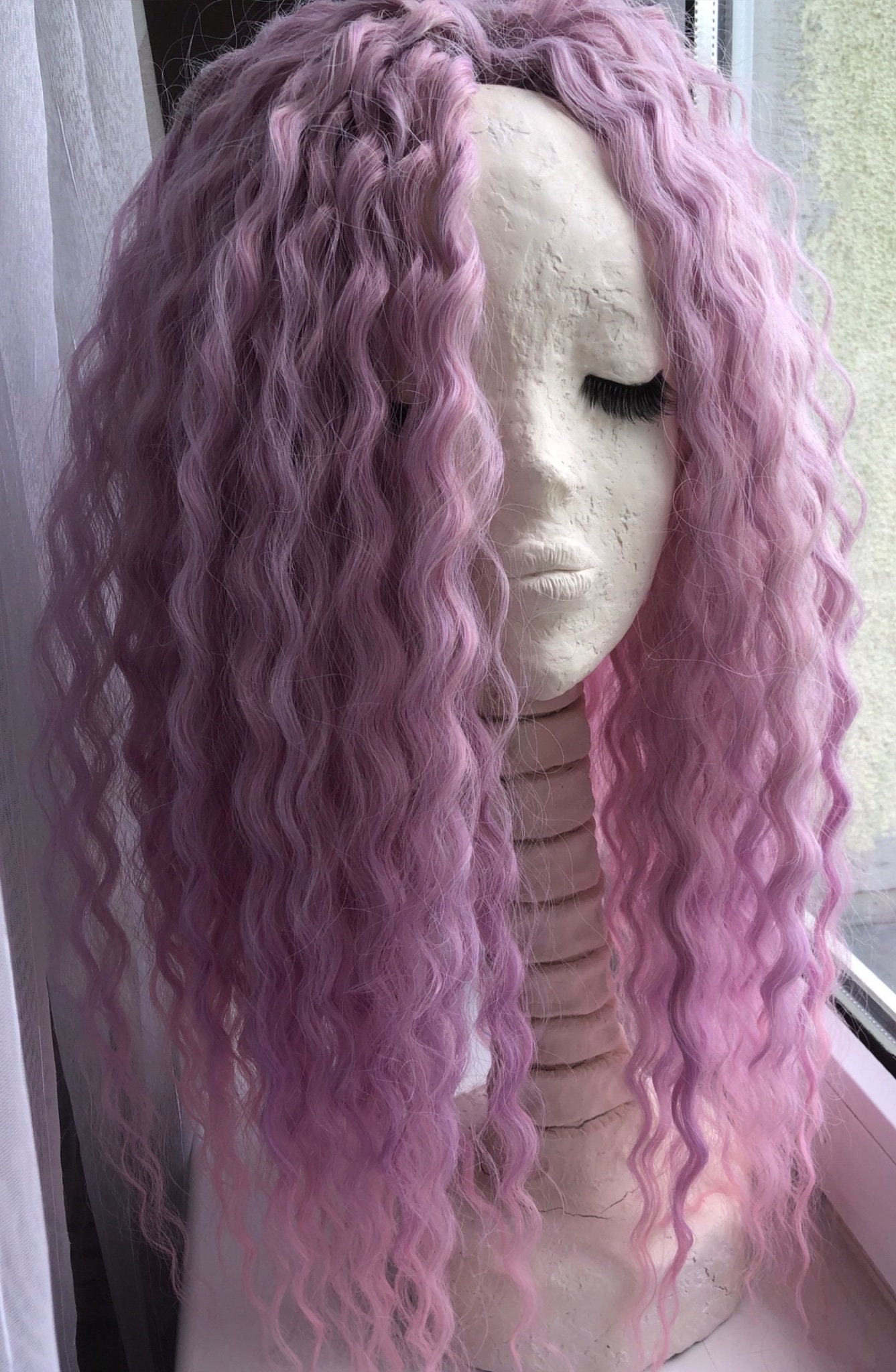 Pinke Ombre Dreads, Wave Lockenhaare, Dreadlocks von DreadsByDAP