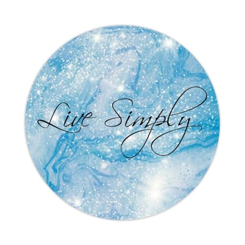 100 Stück Wörter Zitate Runde Aufkleber Live Simply Label Aufkleber Aufkleber für Karten Umschläge Siegel Boxen Urlaub Weihnachten Geschenke Taschen Verpackung Party Supplies Dekoration 3,8 cm von DreamAutumn