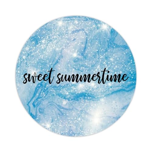 Runde Etiketten-Aufkleber mit Aufschrift "Sweet Summer Time", 5,1 cm, positiver Schriftzug, Spruch, Aufkleber für Laptop, Computer, Tassen, Umschläge, Wasserflasche, Rucksack, 100 Stück von DreamAutumn