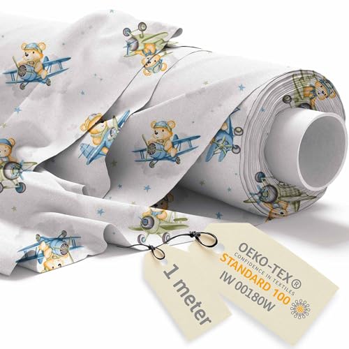 DreamRoots Stoff Kindermotive - Baumwollstoff Meterware Kinder - Stoffe zum Nähen Meterware - Polsterstoff - Leinwand Stoff 160cm x 1M DreamRoots Stoff Kindermotive - Baumwollstoff Meterware Kinder - Stoffe zum Nähen Meterware - Polsterstoff - Leinwand Stoff 160cm x 1M von DreamRoots