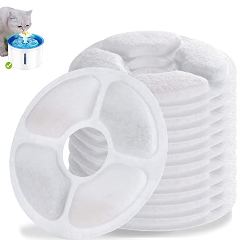 Dreamhigh® 12 Stück Katzenbrunnen Filter, Ersatzfilter für Trinkbrunnen für Katze und Hunde, Pet Filter Wasserbrunnen, Aktivkohle von Dreamhigh_skyland Parts Patch