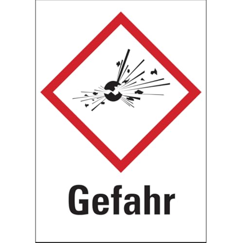 Dreifke® Gefahrstoffetiketten - Explodierende Bombe (GHS01) - 20x29 mm Folie selbstklebend | 16 Stk von Dreifke