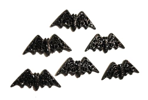 Dress It Up Buttons and Embellishments Bewitching Fledermaus-Knöpfe, Halloween-Kollektion, Schwarz, 6 Stück von Dress It Up