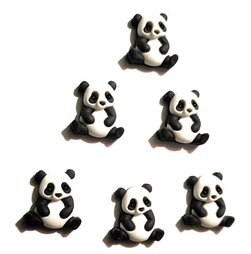 Dress It Up Buttons and Embellishments – Die Panda-Serie – 6 Stück – Panda-Singles von Dress It Up