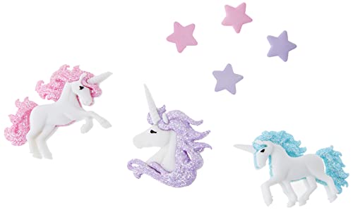 Dress it up Magical Unicorns Knöpfe, Streuer, Plastic, Multicolour, One Size, 9 von Dress It Up