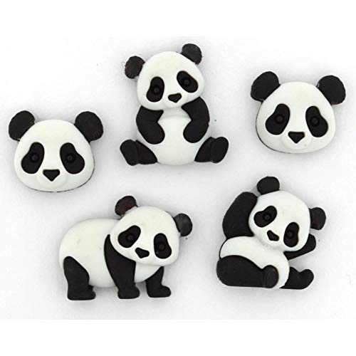 Panda Flor-Knopf von Dress It Up