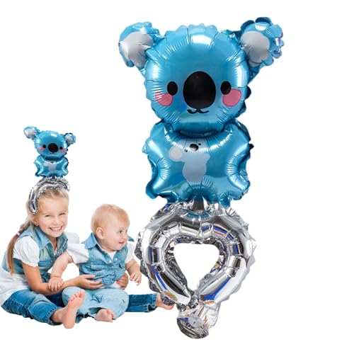 Aufblasbares Tier-Stirnband, Ballon-Geburtstags-Stirnbänder, Kinder-Aluminium-Film-Ballon-Stirnband, niedliche Ballon-Stirnbänder für Kinder, für Maskerade und Weihnachtsfeier von Dreuhuing