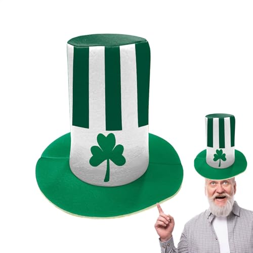 Dreuhuing Grüner Hut zum St. Patrick's Day, Kobold, Kopfbedeckung, Foto-Requisiten, Partyzubehör, grüne Baumspitze, Kostümzubehör für Erwachsene und Jugendliche von Dreuhuing