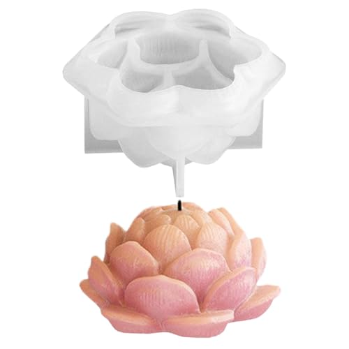 Dreuhuing Silikon-Kerzenform – flexible Aromatherapie-Kerzenformen, Kerzenwachs-Formen, Blumenseifenformen, kreative Ornamentform für Kerzen, Seife, Ornament, Kuchen von Dreuhuing