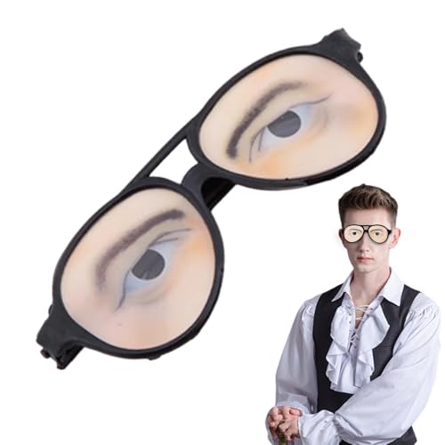 Hässliche Sonnenbrille, lustig, Scherzbrille, Trickspielzeug, lustige Augen, Brille, ausgefallene Brillen, Foto-Requisiten, lustiges Kostüm-Augenglas, Augen-Verkleidung, Brillen, Gags & Witzspielzeug von Dreuhuing