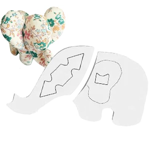 Memo-ry Bear Vorlage Lineal Set, Lovely Elephant Decor Vorlage, Memo-ry Eephant Schnittmuster, Elefant Dekor Acryl Vorlage Schablone, Quilt-Vorlagen für Näh- und Bastelprojekte von Dreuhuing