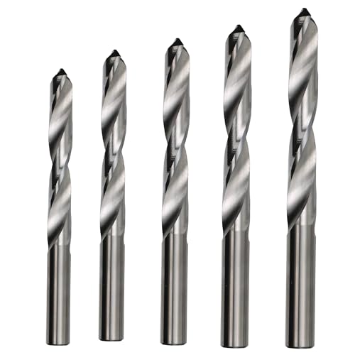 Drill America ZMPOUDMOD5 DMOD Serie 5-teiliges Hartmetallbohrer-Set (1/4, 5/16, 3/8, 7/16 und 1/2 Zoll Kunststoffbeutel-Set) von Drill America