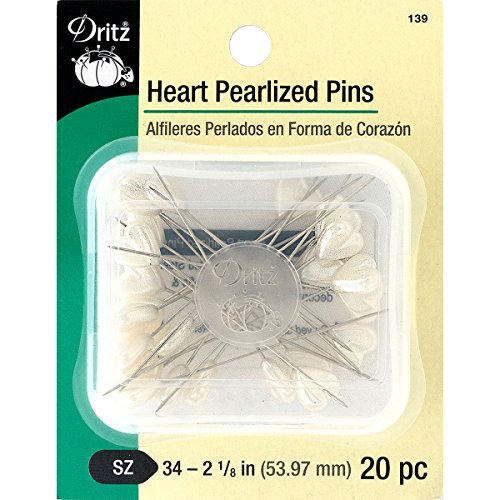 Dritz 139 Perlkopfnadeln, 5,1 cm, 20 Stück 20 Stück 2-1/8-Inch weiß von Dritz