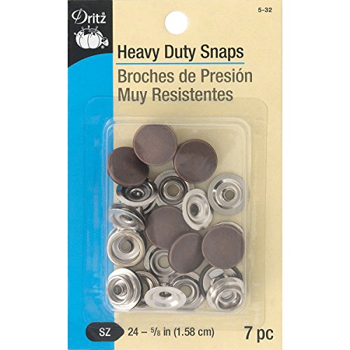 Dritz 5/8" Heavy Duty Snaps Druckknöpfe, Kupfer, Size 24 (5/8-Inch), 7 von Dritz