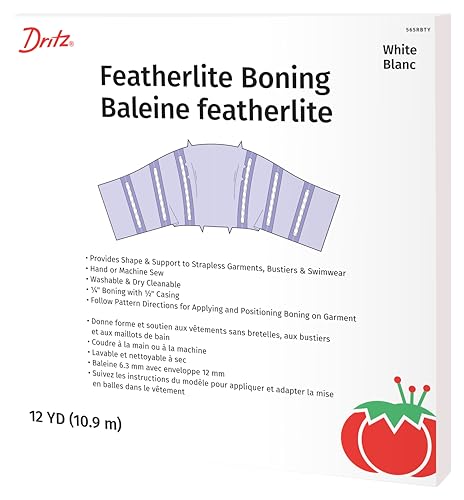 Dritz 565R Featherlite Boning By-The-Yard 12 Yards-Wei- - 12er Pack von Dritz