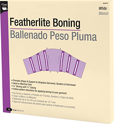 Dritz 565R Featherlite Boning By-The-Yard 12 Yards-Wei- - 12er Pack von Dritz