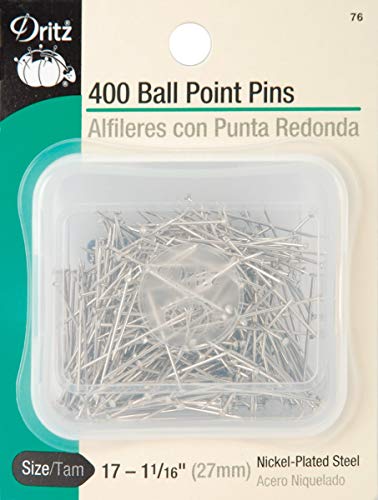 Dritz 76 Ball Point Pins Mit Kugelspitzen, nickel, 1-1/16-Inch, 400 von Dritz