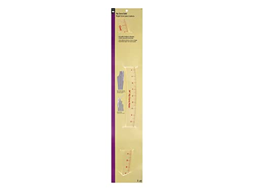 Dritz Hip Curve Ruler Gebogenes Lineal, Acryl, farblos von Dritz