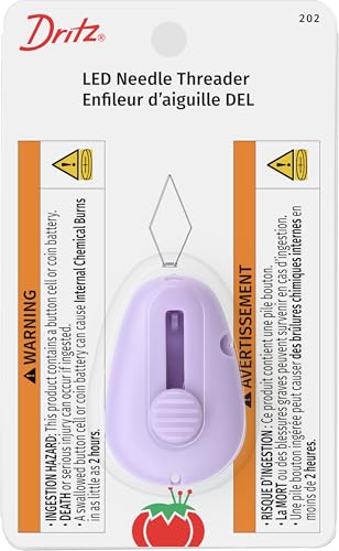 Dritz Kunststoff LED-beleuchteten Nadeleinfädler, grün von Dritz