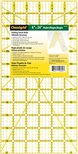 Omnigrid R624F Lineale und Zubehör, Acryl, farblos, 6" x 24" von Dritz