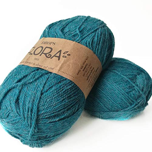 65% Wolle 35% Alpaka Garn, Tropfen Flora, 1 oder Superfine, Griffgewicht, 4-lagig, 230 Yards pro Knäuel 11 Benzin von Drops