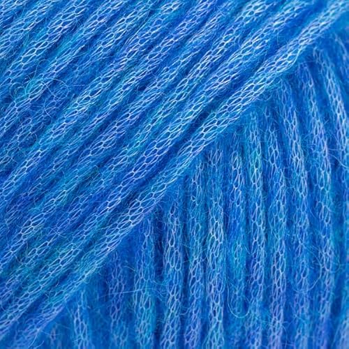 Baby Alpaka und Merinowolle, 4 Medium, Kammgarn, Aran, Drops Air, 50 g, 160 Yards (37 Blue Bird) von Drops