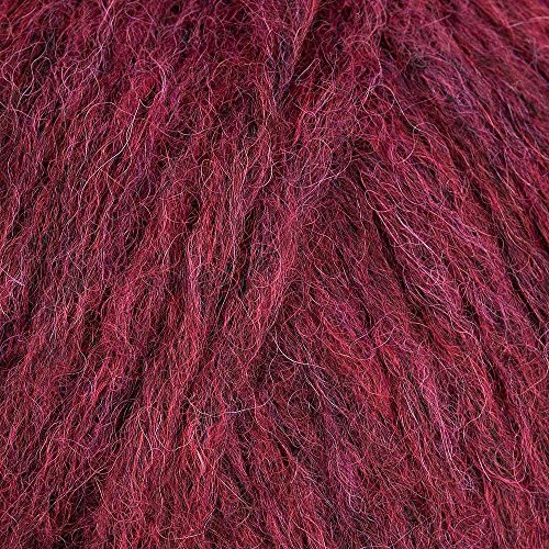 Drops Air 07 Mix Rubinrot - Alpaka-Mischung Aran-Weight Yarn - 150 m/50g - 5,00 mm von Drops