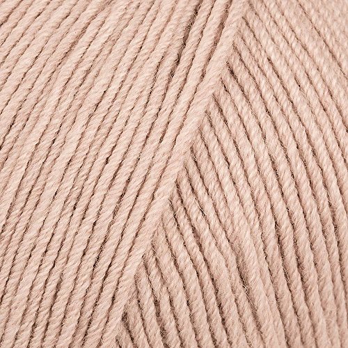 Drops Baby Merino Wolle hellbeige mix, 100% Superwash Merinowolle, 50g/175m, Sport, US 2,5/3mm, Babywolle von Drops