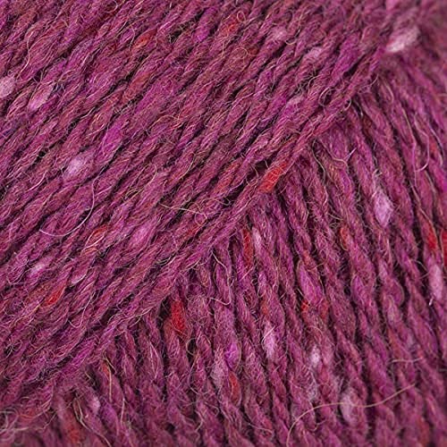 Drops Soft Tweed, 50% Wolle, 25% Alpaka, 25% Viskose, Garn zum Stricken und Häkeln, 3 oder leicht, Kammgarn, DK Gewicht (14 Cherry Sorbet) von Drops