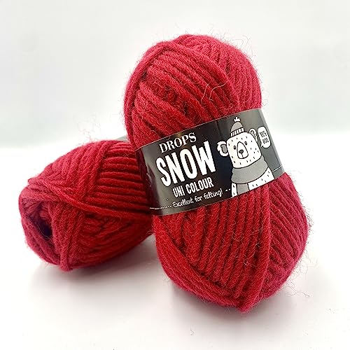 Eskimo - Super Chunky Strickmuster DROPS Garnstudio Mehrfach colours 100% Wolle 8 Red von Drops